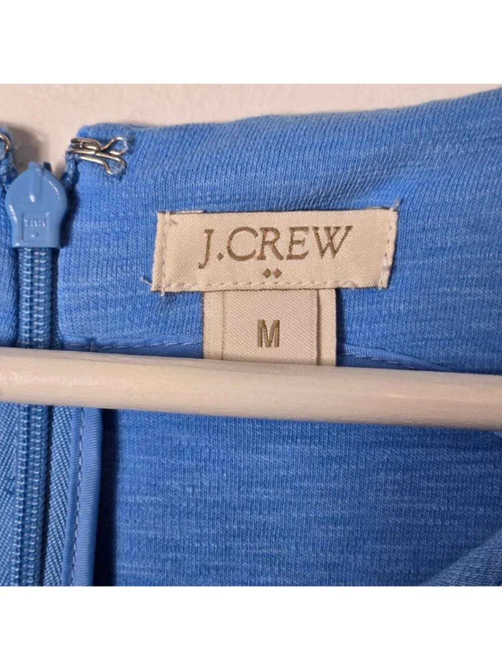 J. Crew Size M Daybreak Cornflower Blue Mini Dress Pockets Sleeveless